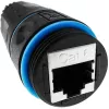 Techly IWP-MD C6-IP68T RJ-45 lizdo keitiklis, juodas