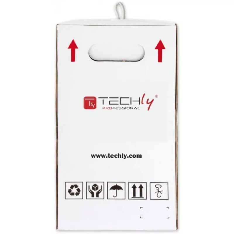 Techly F/UTP laidas Cat.5E CCA 305m kietas lauko juodas ITP8-RIS-0305LO