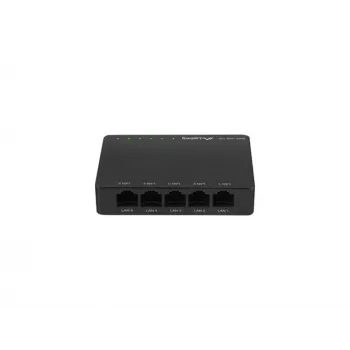 LANBERG Switch Dsp2-1005-12v 5x 1gb/s Nevaldomas Gigabit Ethernet Darbalaukio 12v