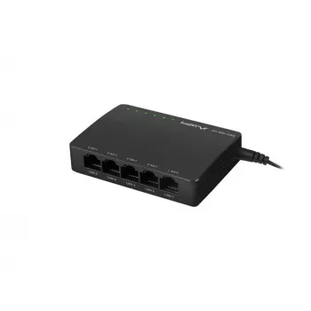 LANBERG Switch Dsp2-1005-12v 5x 1gb/s Nevaldomas Gigabit Ethernet Darbalaukio 12v