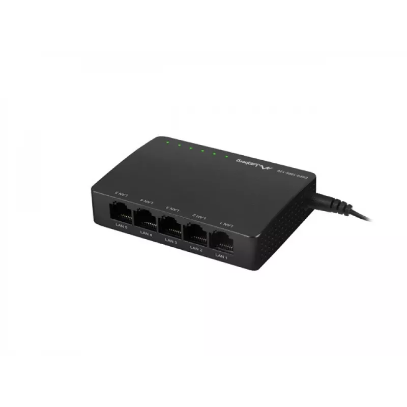 LANBERG Switch Dsp2-1005-12v 5x 1gb/s Nevaldomas Gigabit Ethernet Darbalaukio 12v