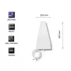 Išorinė 4G LTE antena QOLTEC 57021 – 18 dBi, 600–2700 MHz, 50 Ω, 50 W