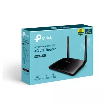 TP-Link Archer MR402 belaidis maršrutizatorius AC1200 dviejų juostų (2,4 GHz / 5 GHz) 4G juodas