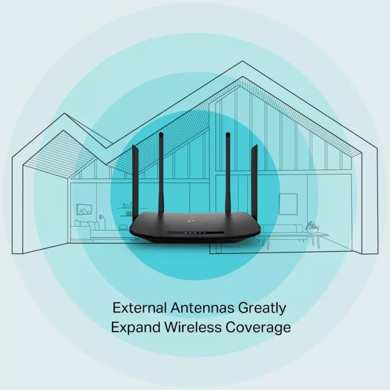 TP-Link Archer VR300 AC1200 belaidis VDSL/ADSL modeminis maršrutizatorius, Wi-Fi 5, dvejopo dažnio (2,4 GHz / 5 GHz), Ethernet LAN, VDSL2, juodas, stalinis