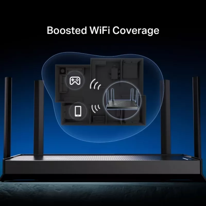 TP-Link Archer BE3600 belaidis maršrutizatorius 2.5 Gigabit Ethernet dviejų juostų (2,4 GHz / 5 GHz) Juodas