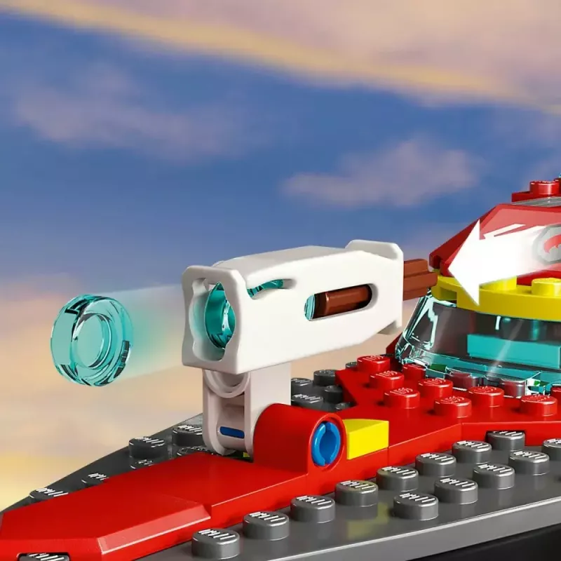 LEGO miesto gelbėjimo laivas 60373 – 144 detalės, 3 minifigūrėlės, nuo 5 metų