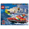 LEGO miesto gelbėjimo laivas 60373 – 144 detalės, 3 minifigūrėlės, nuo 5 metų