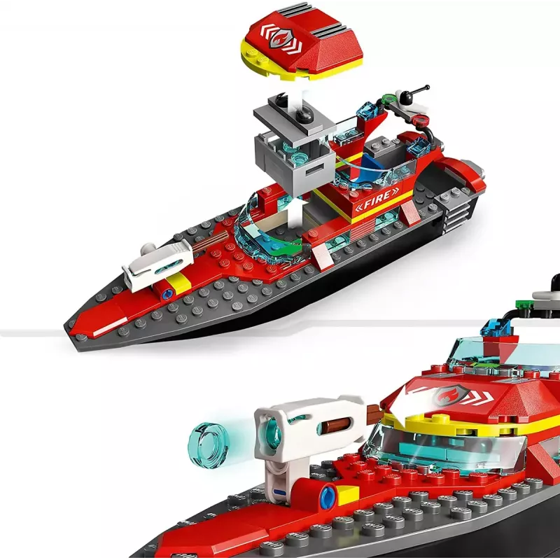 LEGO miesto gelbėjimo laivas 60373 – 144 detalės, 3 minifigūrėlės, nuo 5 metų