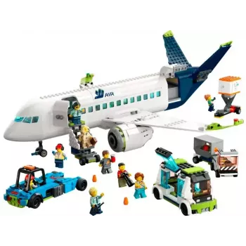 LEGO keleivinis lėktuvas 60367 — City serija, 913 detalių, 2 minifigūrėlės