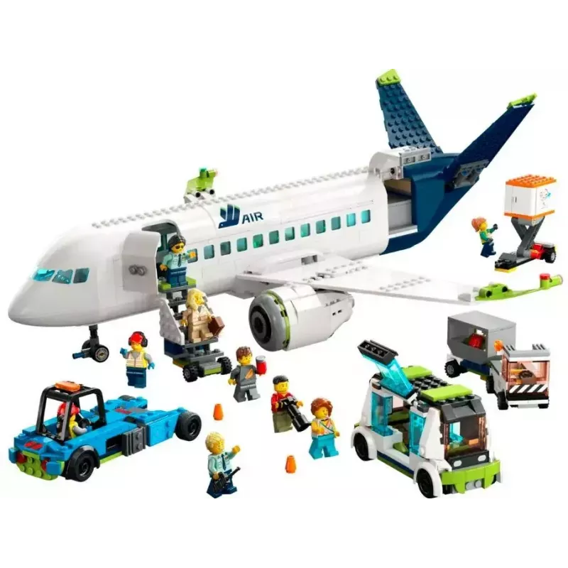 LEGO keleivinis lėktuvas 60367 — City serija, 913 detalių, 2 minifigūrėlės