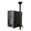 Techly ICA-CS 63 CPU laikiklis, montuojamas prie stalo, juodas