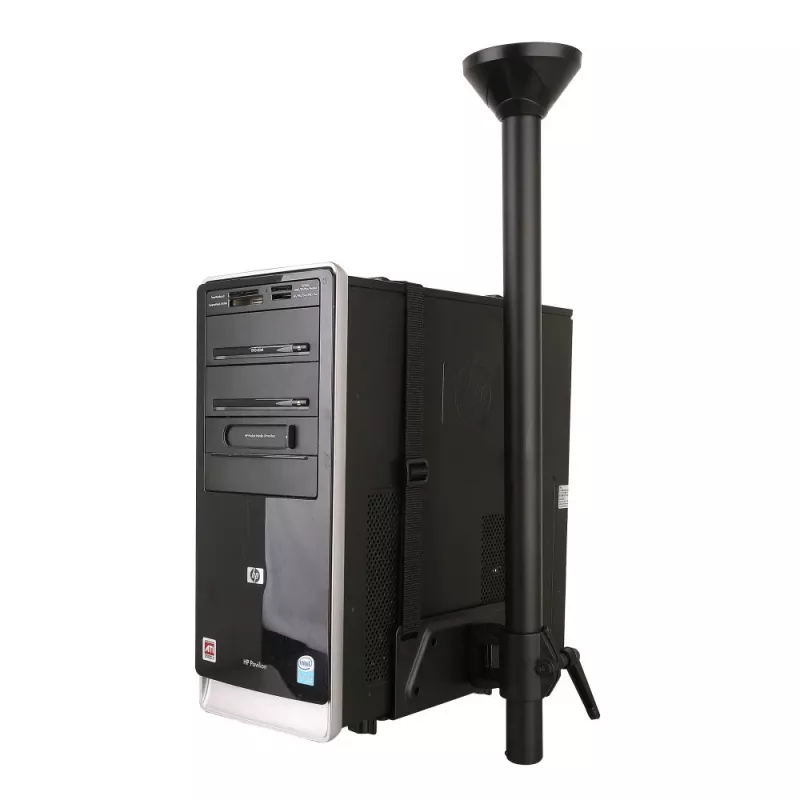 Techly ICA-CS 63 CPU laikiklis, montuojamas prie stalo, juodas