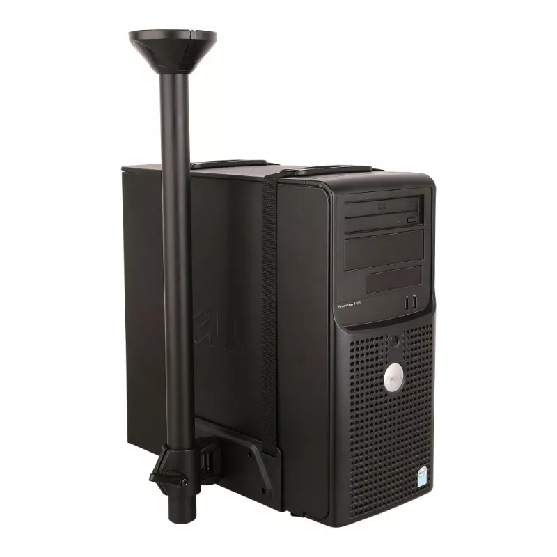 Techly ICA-CS 63 CPU laikiklis, montuojamas prie stalo, juodas