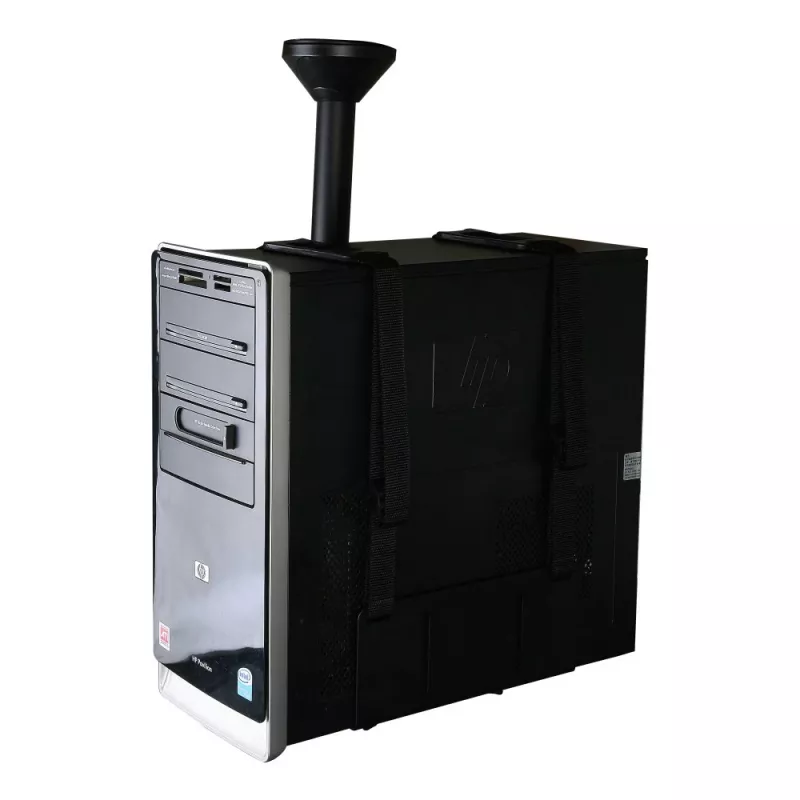 Techly ICA-CS 63 CPU laikiklis, montuojamas prie stalo, juodas
