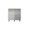 Sideboard cama meble LOTTA 110 4D — 4 durys, 6 lentynų, Sonoma ąžuolo viršus, 1100×540×1190 mm