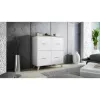 Sideboard cama meble LOTTA 110 4D — 4 durys, 6 lentynų, Sonoma ąžuolo viršus, 1100×540×1190 mm