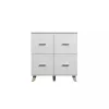 Sideboard cama meble LOTTA 110 4D — 4 durys, 6 lentynų, Sonoma ąžuolo viršus, 1100×540×1190 mm