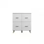 Sideboard cama meble LOTTA 110 4D — 4 durys, 6 lentynų, Sonoma ąžuolo viršus, 1100×540×1190 mm
