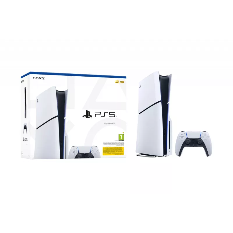 Sony PlayStation 5 (modelių grupė - slim) 1TB SSD, juoda/balta