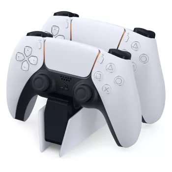 Įkrovimo stotelė Sony DualSense 2 PS5 valdikliams, balta, užsifiksuojanti