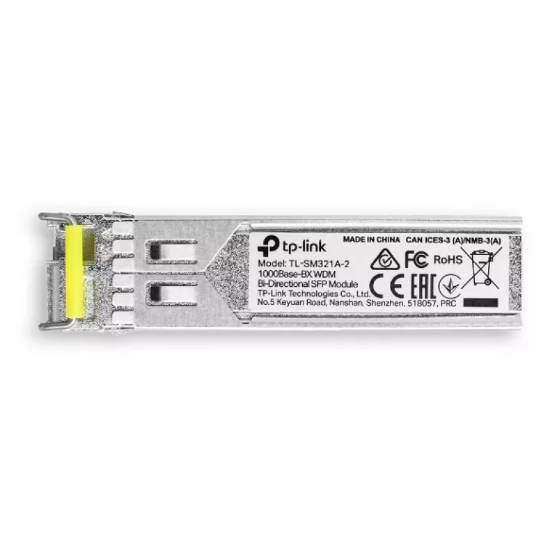 TP-Link TL-SM321A Gigabit vienmodis WDM dvikryptis SFP modulis, 1250 Mbit/s, LC (UPC), 9/125 µm, BX