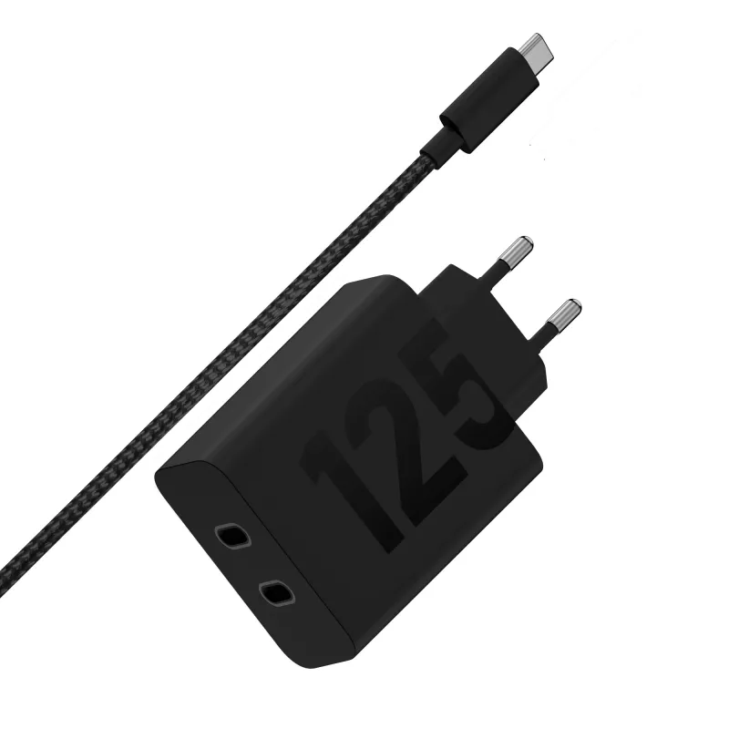 Motorola TurboPower 125W Duo įkroviklis universalus juodas AC greitas įkrovimas