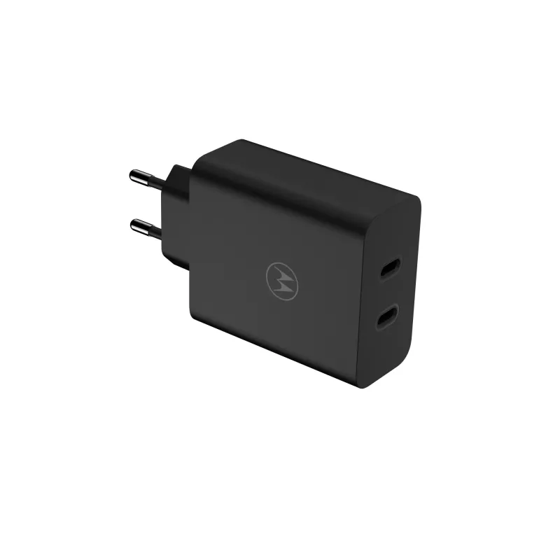 Motorola TurboPower 125W Duo įkroviklis universalus juodas AC greitas įkrovimas