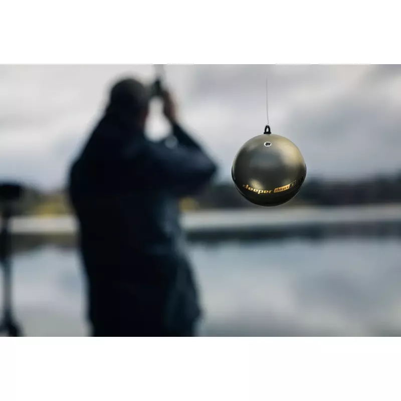 Nešiojamas žvejybinis sonaras Deeper Smart Sonar CHIRP+3 Wi-Fi – metamas belaidis echolotas, gylis iki 100 m, kūgio kampai 47°/20°/7°, Wi-Fi, GPS/GLONASS