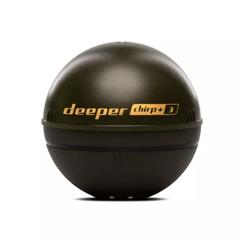 Nešiojamas žvejybinis sonaras Deeper Smart Sonar CHIRP+3 Wi-Fi – metamas belaidis echolotas, gylis iki 100 m, kūgio kampai 47°/20°/7°, Wi-Fi, GPS/GLONASS