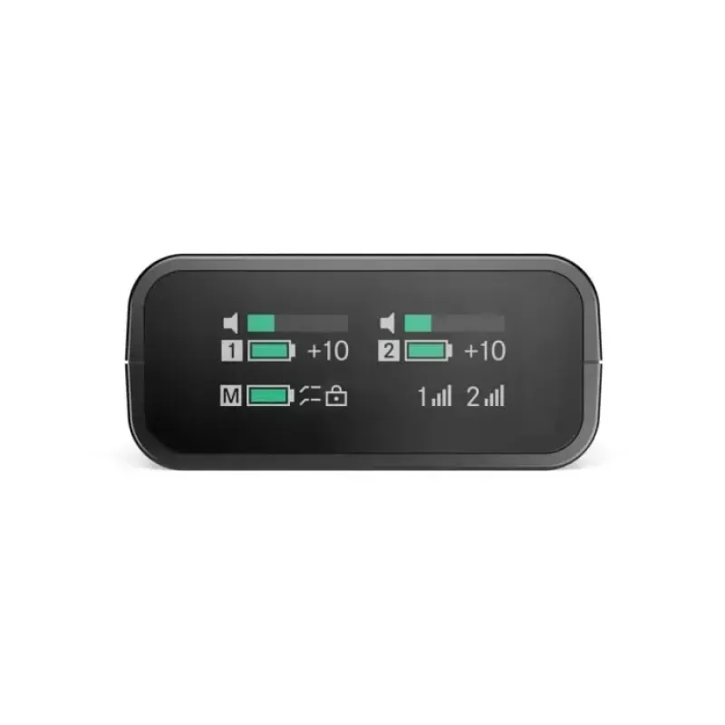 Belaidis kondensatorinis mikrofonų rinkinys Sennheiser PROFILE Wireless 2 kanalų – įvairiakryptis, 48 kHz, 245 m atstumas, 7 h baterija