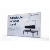 Stovimas monitoriaus stovas GEMBIRD MS-TABLE-01 – vienam ekranui, 20 kg, juodas, reguliuojamas aukštis 100–140 mm
