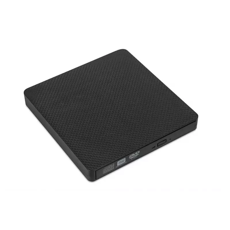 Išorinis optinis diskų įrenginys IBOX IED03 DVD±RW USB 3.1 Gen1 (USB-C) juodas, dėklas, 24x CD / 8x DVD