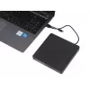 Išorinis optinis diskų įrenginys IBOX IED03 DVD±RW USB 3.1 Gen1 (USB-C) juodas, dėklas, 24x CD / 8x DVD