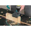 Įrankis kaiščiams Wolfcraft Dowelmaster 6/8/10 mm, plokštės storis 1,2–30 mm, plastikas/plienas, juodas
