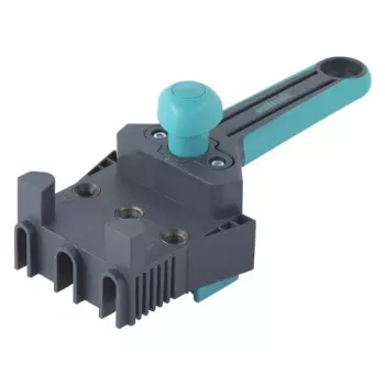 Įrankis kaiščiams Wolfcraft Dowelmaster 6/8/10 mm, plokštės storis 1,2–30 mm, plastikas/plienas, juodas