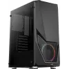 PC korpusas AEROCOOL Zauron Midi Tower juodas — Midi-Tower, šoninis langas, tinka ATX/microATX/Mini-ITX, maks. GPU 32,5 cm, CPU aušintuvo aukštis 166 mm, 2x 3,5 colio vietos, 4x 2,5 colio vietos