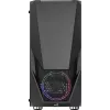 PC korpusas AEROCOOL Zauron Midi Tower juodas — Midi-Tower, šoninis langas, tinka ATX/microATX/Mini-ITX, maks. GPU 32,5 cm, CPU aušintuvo aukštis 166 mm, 2x 3,5 colio vietos, 4x 2,5 colio vietos