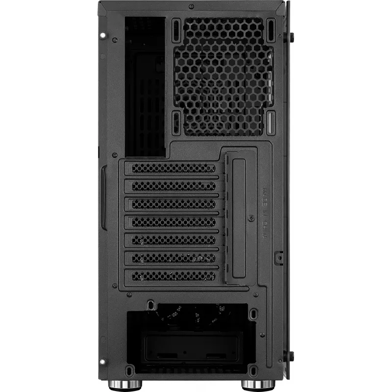 PC korpusas AEROCOOL Zauron Midi Tower juodas — Midi-Tower, šoninis langas, tinka ATX/microATX/Mini-ITX, maks. GPU 32,5 cm, CPU aušintuvo aukštis 166 mm, 2x 3,5 colio vietos, 4x 2,5 colio vietos