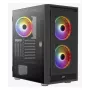 Aerocool PGS Graphite-G-BK-v2 FRGB Midi Tower korpusas kompiuteriui, ATX, juodas