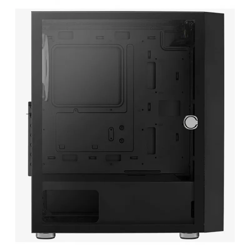Aerocool PGS Graphite-G-BK-v2 FRGB Midi Tower korpusas kompiuteriui, ATX, juodas