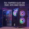 Aerocool PGS Graphite-G-BK-v2 FRGB Midi Tower korpusas kompiuteriui, ATX, juodas