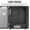 Aerocool PGS Graphite-G-BK-v2 FRGB Midi Tower korpusas kompiuteriui, ATX, juodas