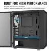 Aerocool PGS Graphite-G-BK-v2 FRGB Midi Tower korpusas kompiuteriui, ATX, juodas