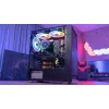Aerocool PGS Graphite-G-BK-v2 FRGB Midi Tower korpusas kompiuteriui, ATX, juodas
