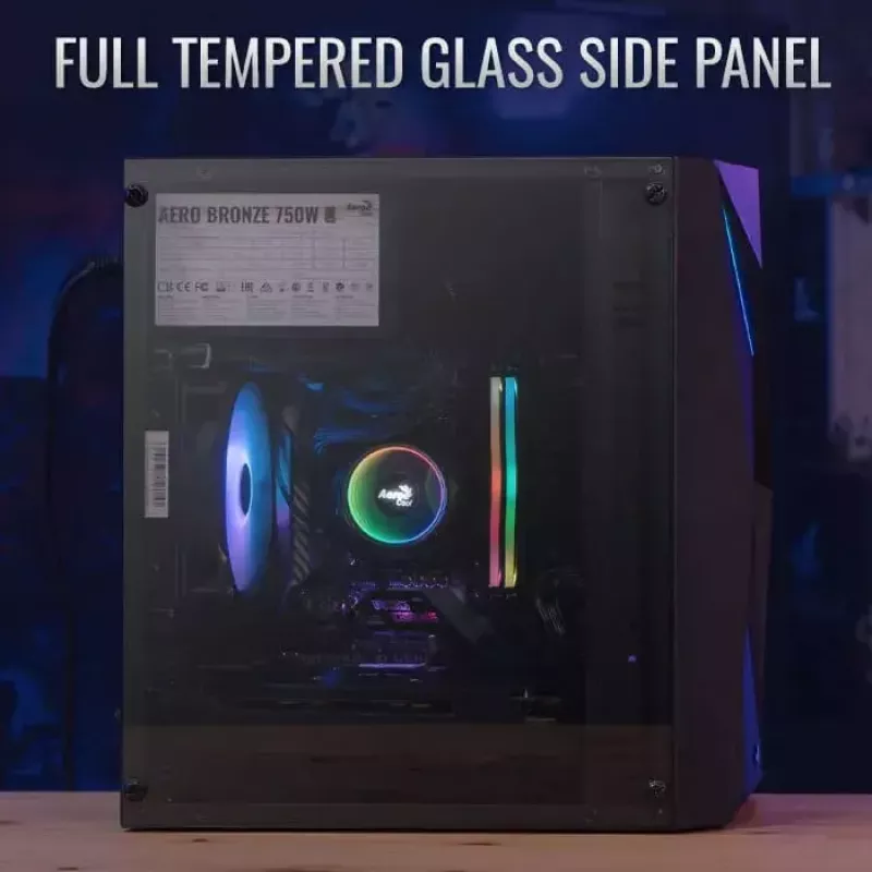 Aerocool PGS Raider Mini-G-BK-v3 korpusas kompiuteriui, juodas