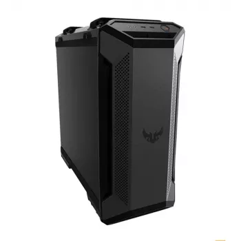 ASUS TUF Gaming GT501 Midi bokštas – juodas, ATX/Micro-ATX/Mini-ITX/E-ATX, 3×120 mm priekyje, 1×140 mm gale, 42 cm GPU, 18 cm aušintuvas