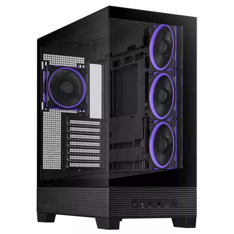 ASUS A31 Plus TG ARGB BLACK Midi bokštas