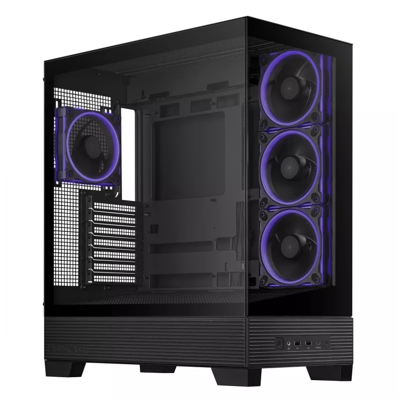 ASUS A31 Plus TG ARGB BLACK Midi bokštas