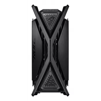 Korpusas ASUS ROG Hyperion GR701 BTF Edition bokštinis — juodas, grūdintas stiklas, E-ATX/ATX/microATX, 46 cm GPU, 420 mm radiatoriaus palaikymas
