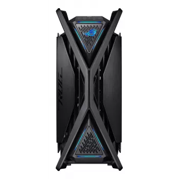 Korpusas ASUS ROG Hyperion GR701 BTF Edition bokštinis — juodas, grūdintas stiklas, E-ATX/ATX/microATX, 46 cm GPU, 420 mm radiatoriaus palaikymas